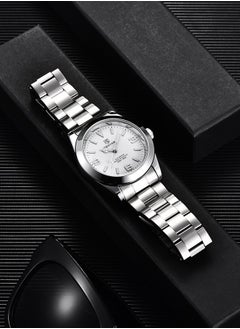 BENYAR Casual Men's Automatic Watches 50M Waterproof Solid Stainless Steel Bracelet Wrist Watch for Men Luminous Wristwatches  - Image 3