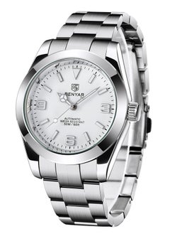 BENYAR Casual Men's Automatic Watches 50M Waterproof Solid Stainless Steel Bracelet Wrist Watch for Men Luminous Wristwatches  - Image 1