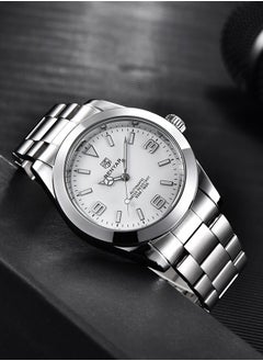BENYAR Casual Men's Automatic Watches 50M Waterproof Solid Stainless Steel Bracelet Wrist Watch for Men Luminous Wristwatches  - Image 2