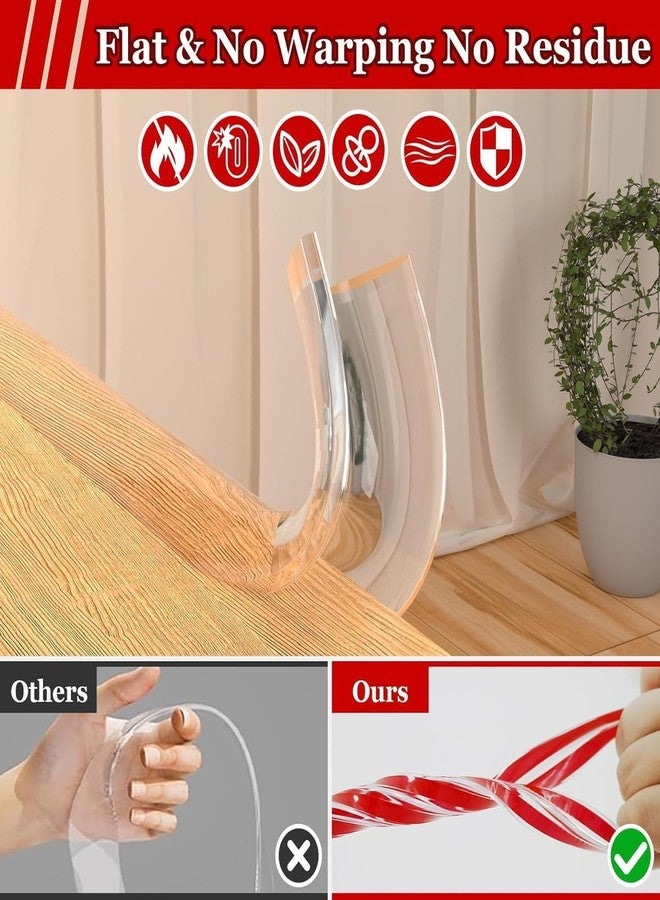 Dkriva® Baby Safety Edge Protector Strip | Child Proof Corner Guards for Furniture, Table, Desk, Bed | Soft Silicone Cushion Strip for Kids | Sharp Edge Protection - Image 2