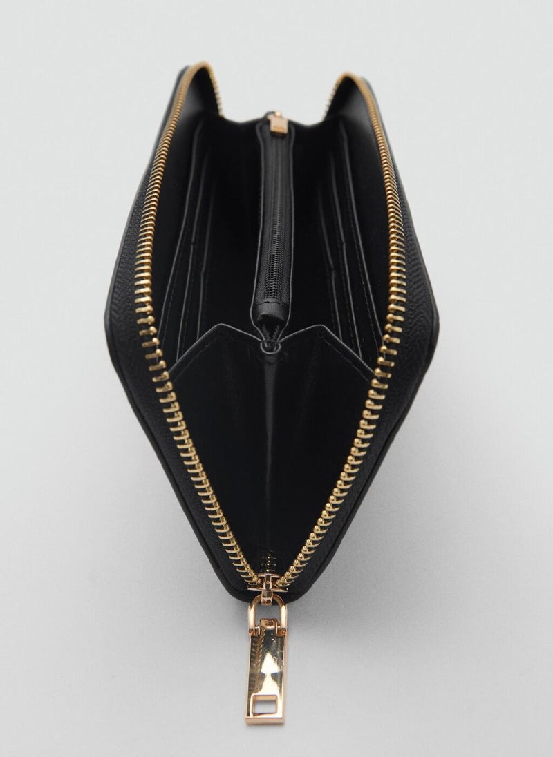 MANGO Casual Croc-Effect Wallet  - Image 3