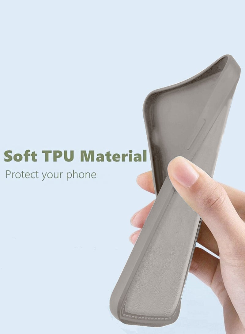 دبليو تيك جراب أبل آيفون  إير 5G 2025 الفاخر عالي الجودة مصنوع من السيليكون السائل (MCRPSN) - رمادي حجري - Image 5