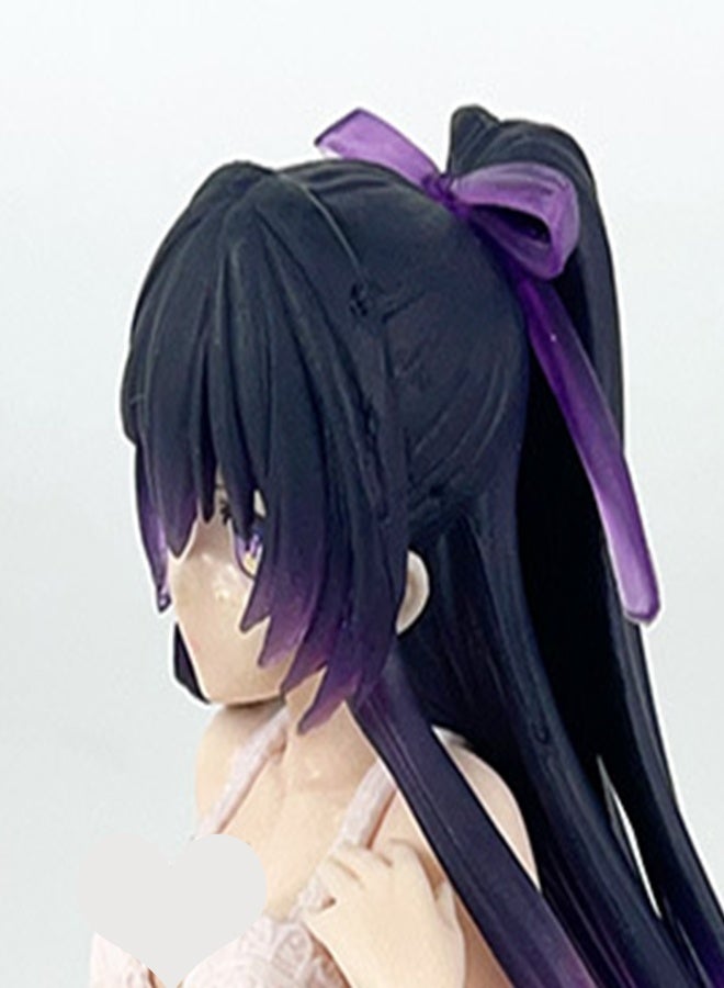HALAMODO Date A Live Meticulously crafted 11cm Sitting Pose Tohka Yatogami in Pajamas Figurine, a Decorative Highlight for Desktops and Car Dashboards - Image 1