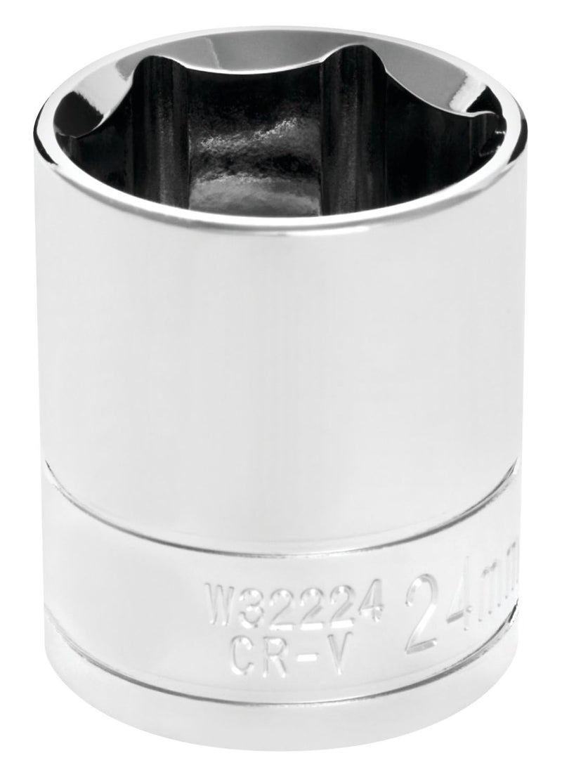 Performance Tool W32224 12 Drive 24mm 6Point Socket 1 Pack