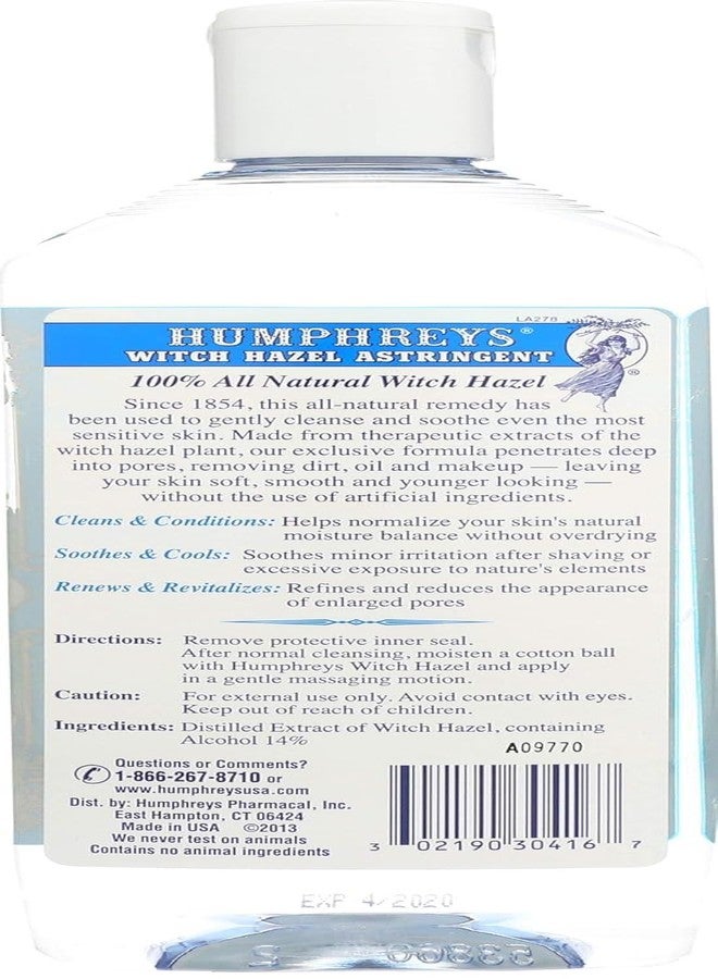 Humphreys Humphrey's Witch Hazel Astringent 100% All Natural Witch Hazel 16 Ounce - Image 2