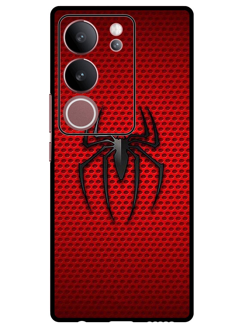 Theodor Protective Case Anti Scratch Shock Proof Bumper Cover For Vivo V29 - V29 Pro Red Spiderman Logo - Image 1