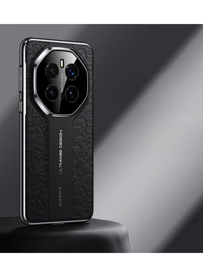 general Case Compatible with Honor Magic 7 Pro Case Luxury Auspicious Cloud Carving Process Embossed Leather Case Camera Lens Protection Shockproof Protective Cover - Image 1