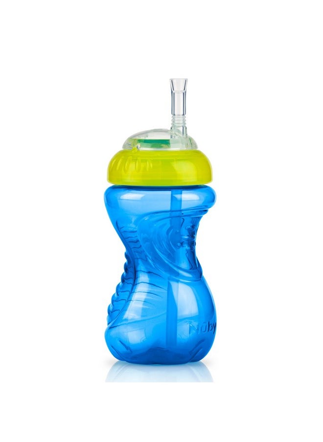 Nuby Nuby No-Spill Soft Straw Easy Grip Sippy Cup for Girls - (3-Pack) 10 Oz - 12+ Months  - Image 4