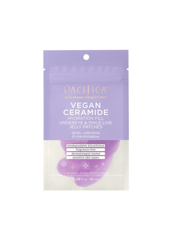 Pacifica Beauty Vegan Ceramide Hydrating Under Eye & Smile Line Jelly Patches For Puffy Eyes Supports Fine Lines And Wrinkles Eczema Association Approved Safe For Sensitive Skin Fragrance Free - Image 2