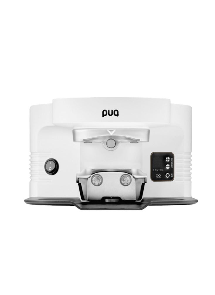 PUQpress M5 Automatic Tamper, Compatible with Mahlkonig E80 & E80 GBW, 58.3mm, 110-240V, 50-60Hz  - White  - Image 1