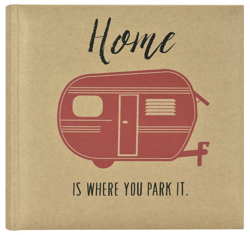 MCS 200-Pocket Home is Where You Park It 4x6 Photo Album with Writing Space  8.5 x 8.5 Inches - Image 1