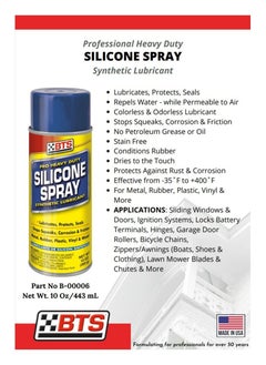 BTS Silicone Spray Lubricant 443ml  - Image 2