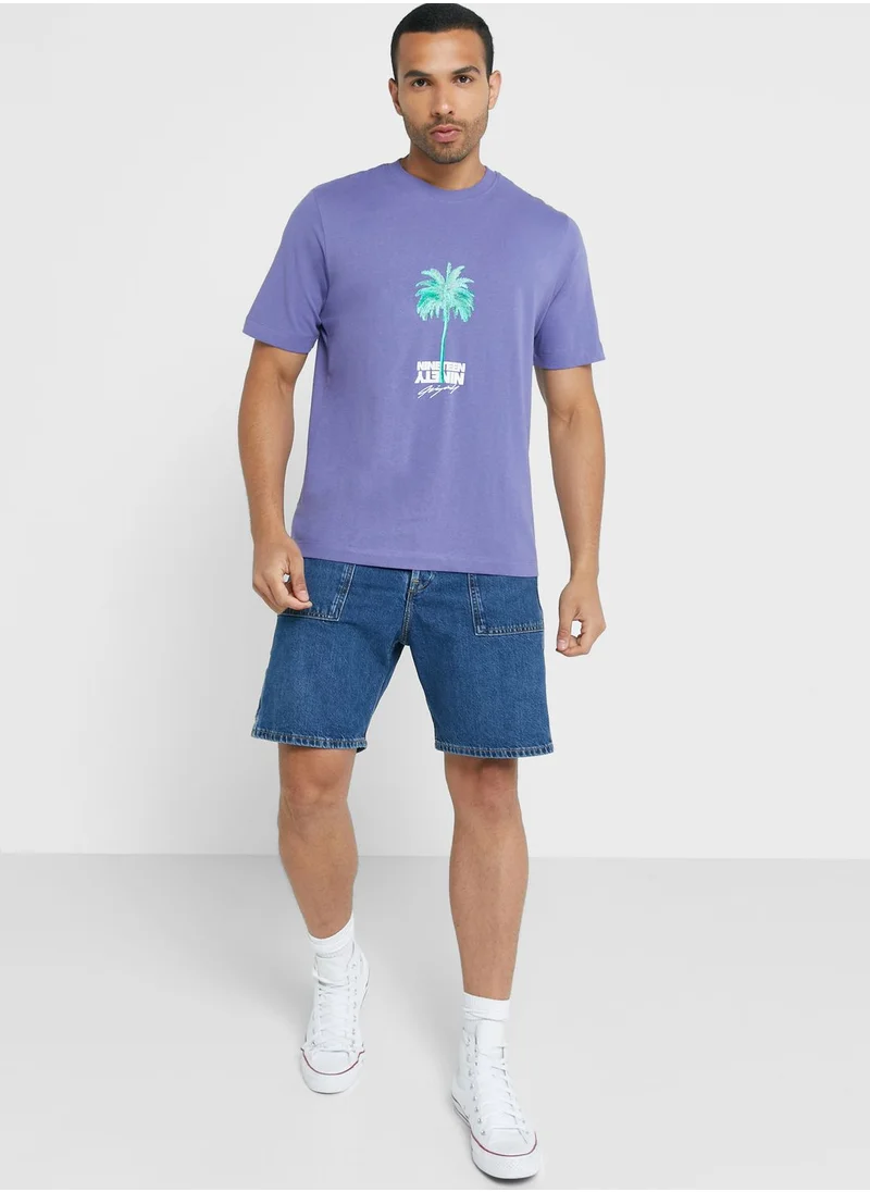 JACK & JONES Graphic Crew Neck T-Shirt