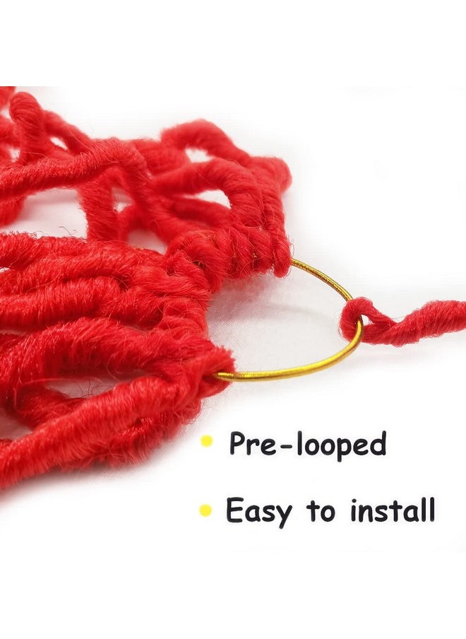 ENBEAUTIFUL - Soft Locs 24 Inch 7 Pack Red Color Faux Locs Crochet Hair Prelooped Locs Synthetic Crochet Braids Hair Extensions For Black Women (24Inch 7Packs Red) - Image 1