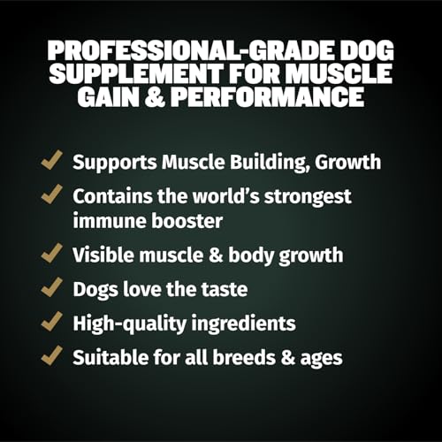 Bully Max 11-in-1 Muscle Gain Power Chews - High Protein Dog Supplement with Amino Acids - Healthy Treats for Puppy & Adult Dogs - Premium Muscle Builder for All Breeds - 75 Tasty Soft Dog Chews - Image 4
