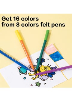 Deli 10-Piece Magic Felt Pen Set With Colour Convertors Multicolour  - Image 3