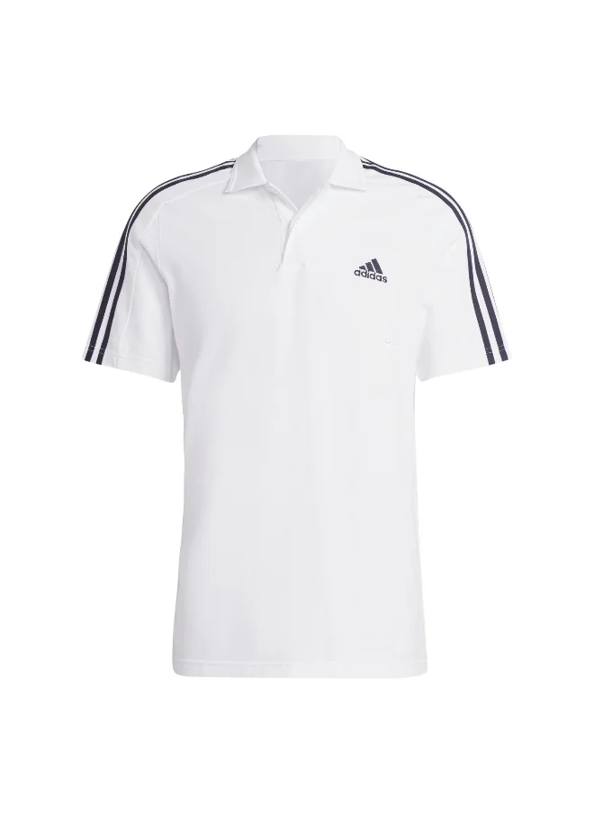 اديداس adidas M 3S Pq Ps White Training Polo Shirts 2XS