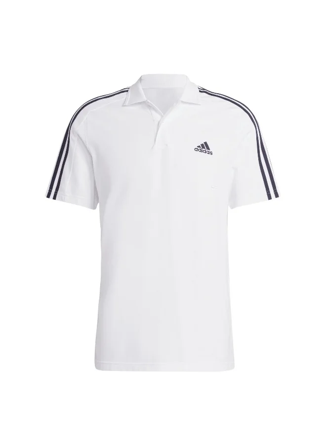 اديداس adidas M 3S Pq Ps White Training Polo Shirts 2XS