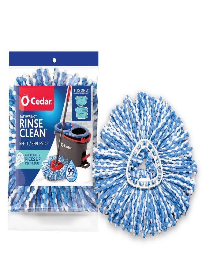 o cedar O-Cedar EasyWring RinseClean Spin Mop Microfiber Refill, 1-Pack, Blue - Image 1