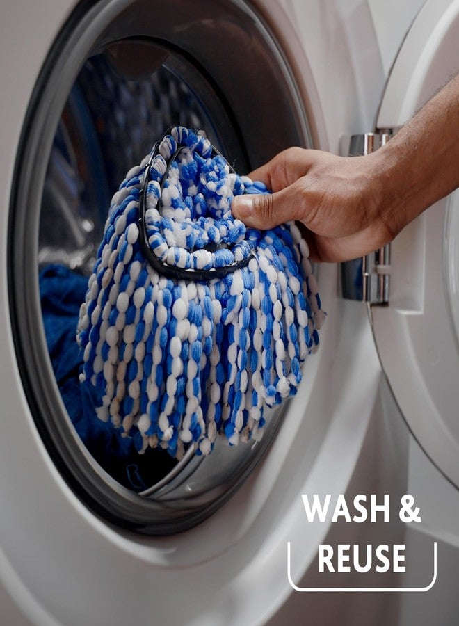 o cedar O-Cedar EasyWring RinseClean Spin Mop Microfiber Refill, 1-Pack, Blue - Image 5