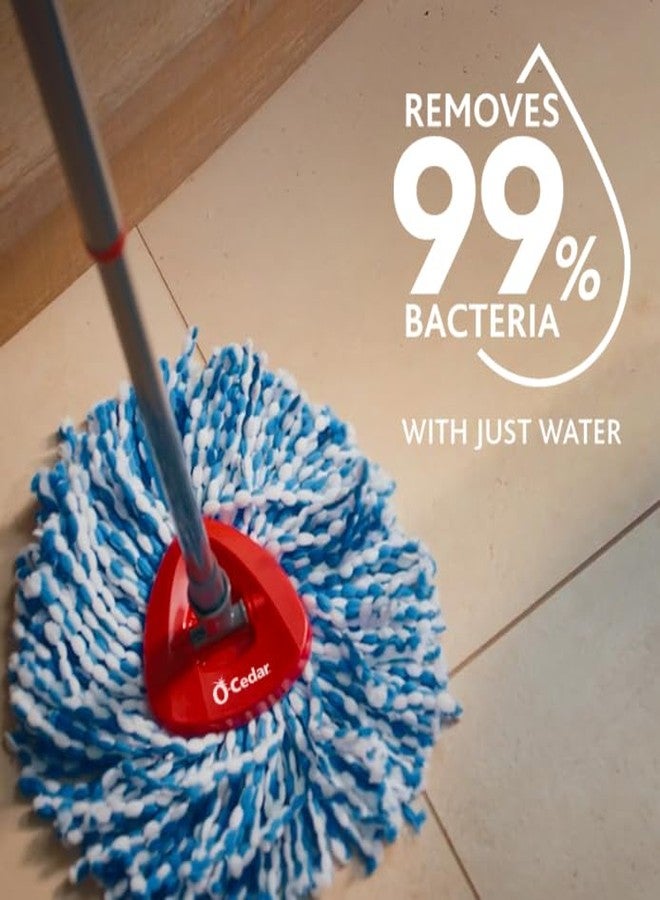 o cedar O-Cedar EasyWring RinseClean Spin Mop Microfiber Refill, 1-Pack, Blue - Image 3