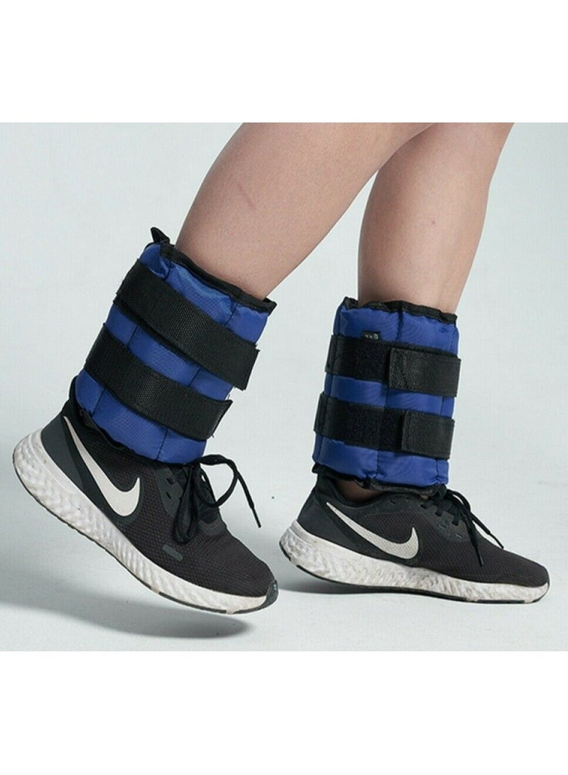 UFIT Double Ankle & Wrist Sand Weights With Carry Bag, Blue 2KG (1KG×2PCS) - Image 5