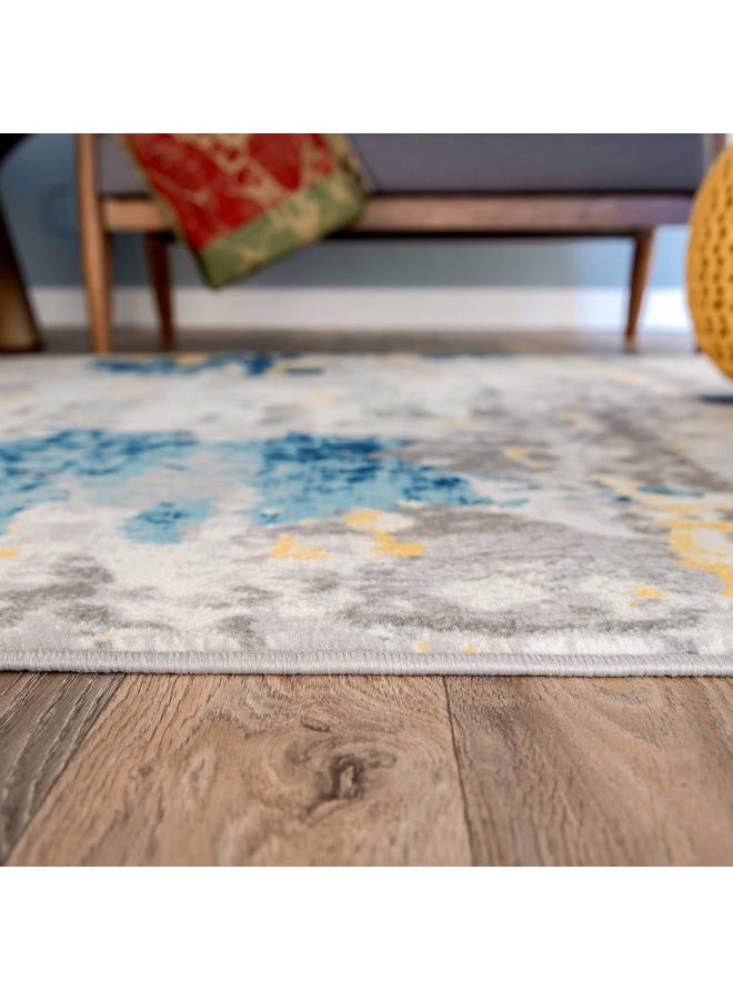 Rugshop Transitional Abstract Area Rug, 5' x 7', Cream - Image 3