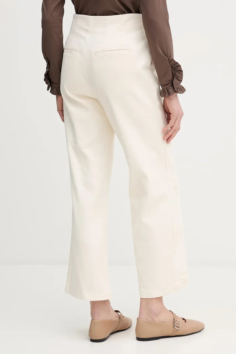 DKNY  HIGH RISE ANKLE WIDE LEG PANTS for Women | Best Price UAE