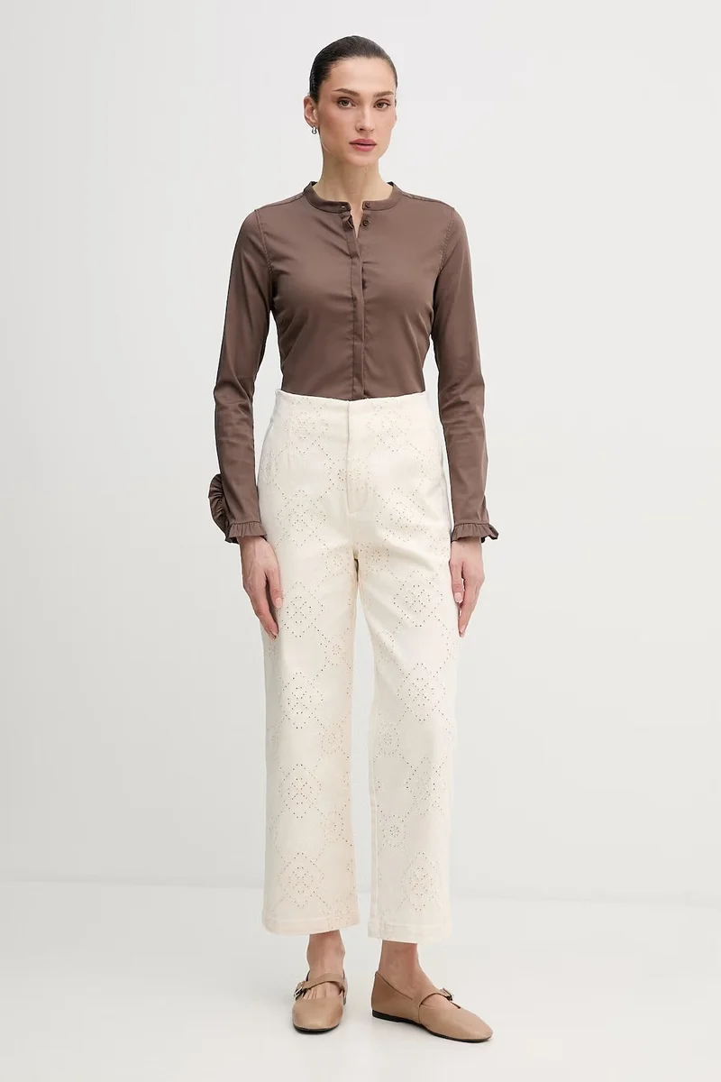DKNY  HIGH RISE ANKLE WIDE LEG PANTS for Women | Best Price UAE