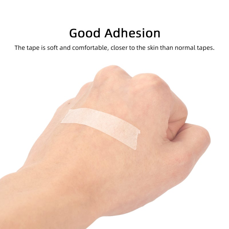 5 Rolls Breathable Adhesive Tape for Eyelash Grafting Easy Tearing Non-Woven Fabric for Eyelash Extension 1.2cm Wide 4.3 Meters Long - Image 4