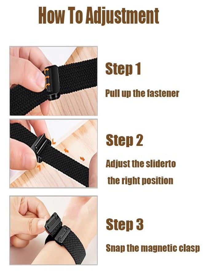 LeyuBand Nylon Braided Magnetic Bands Compatible with Xiaomi Smart Band 10/9/8 Nylon Sport Band for Women Men - Image 5
