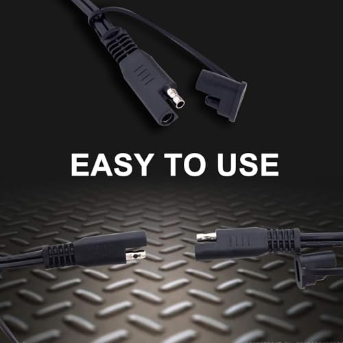 TOPDC 22" 10A Fused Ring Terminal 6 PCS Harness Quick Connect Extention Cord for Battery Charger/Maintainer - Image 3