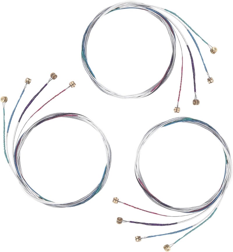 IMAGINEA Violin Strings Full Set (G D A E) – Pack of 3 | Steel Core Nickel-Plated Ball End | Universal 4/4 3/4 1/2 1/4 Size | Beginner Student Replacement Strings | Suits Acoustic Violin - Image 1