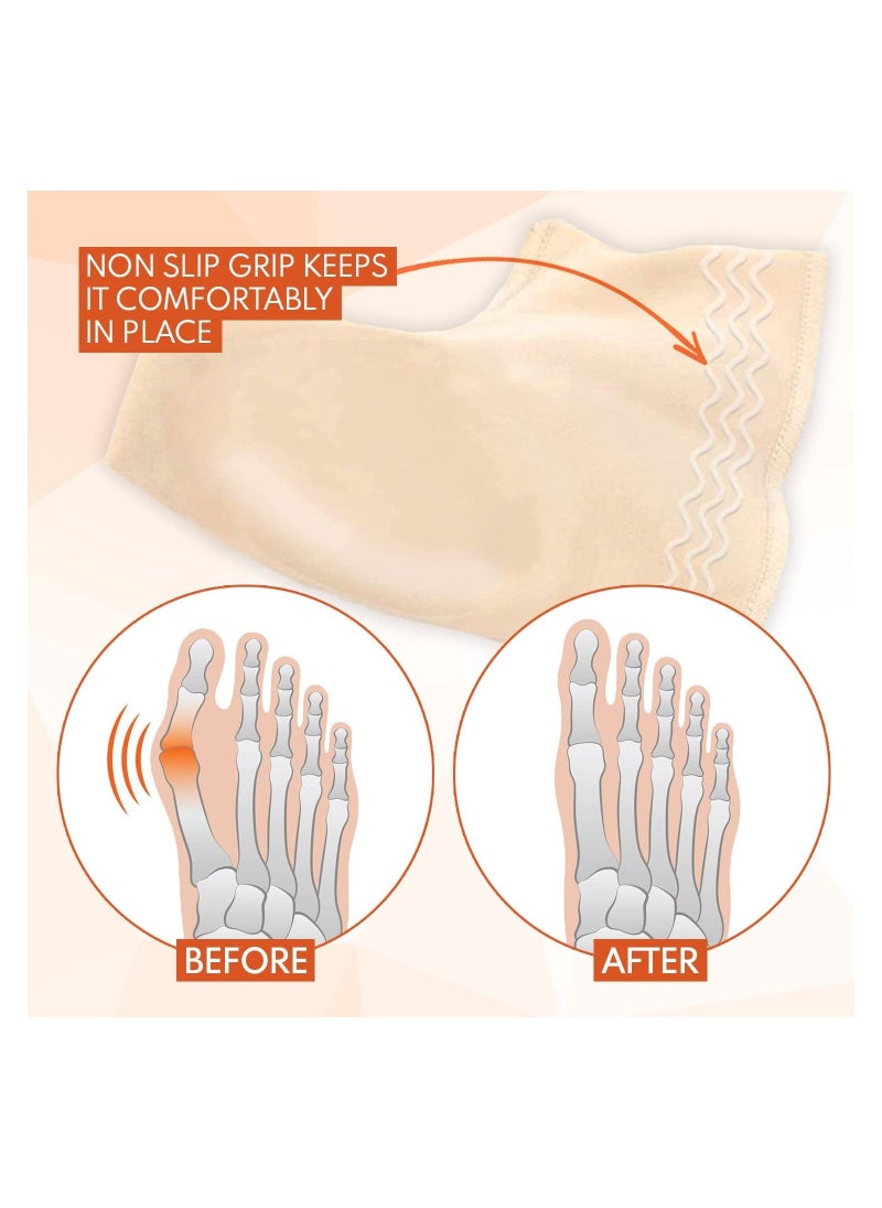 Generic Bunion Corrector for Women and Men Bunion Pads Relief Orthopedic Sock Cushion Sleeve Splint Gel Protector Support Brace Non Slip Grip 2 Pcs  - Image 3