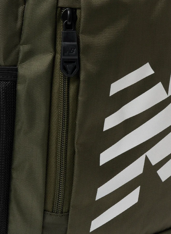 New Balance Logo Print School Backpack with Pencil Pouch - 14x28x43 cm