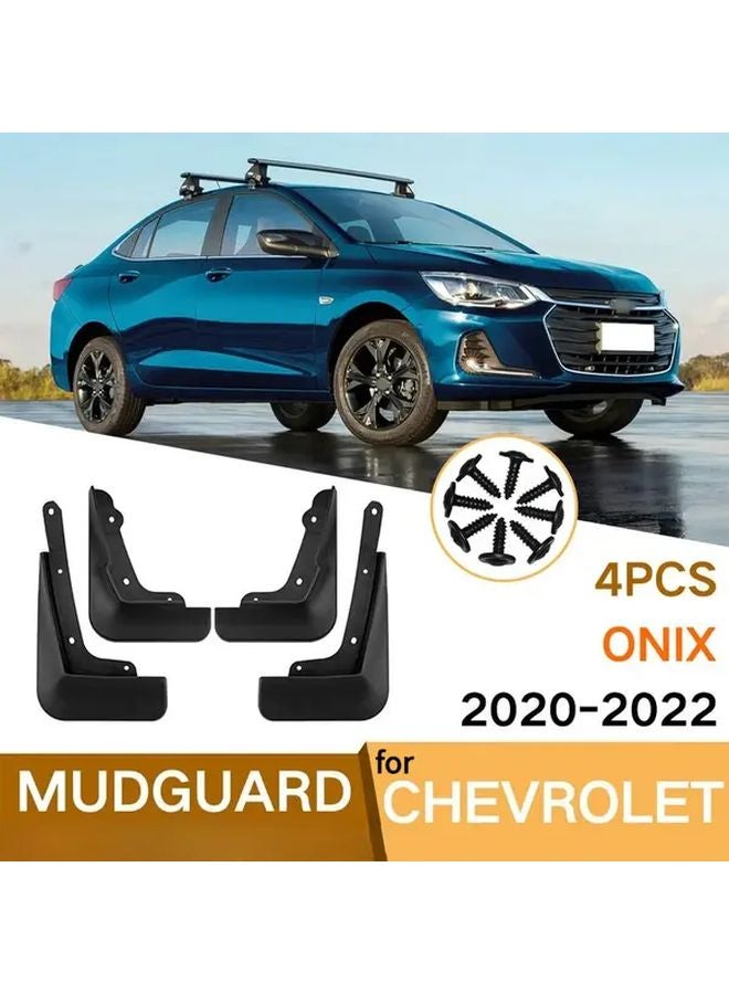 4Pcs Car Fenders For 20 22 Chevrolet Monza Front Rear Tire Wheel Arch Mud Flap - Image 2