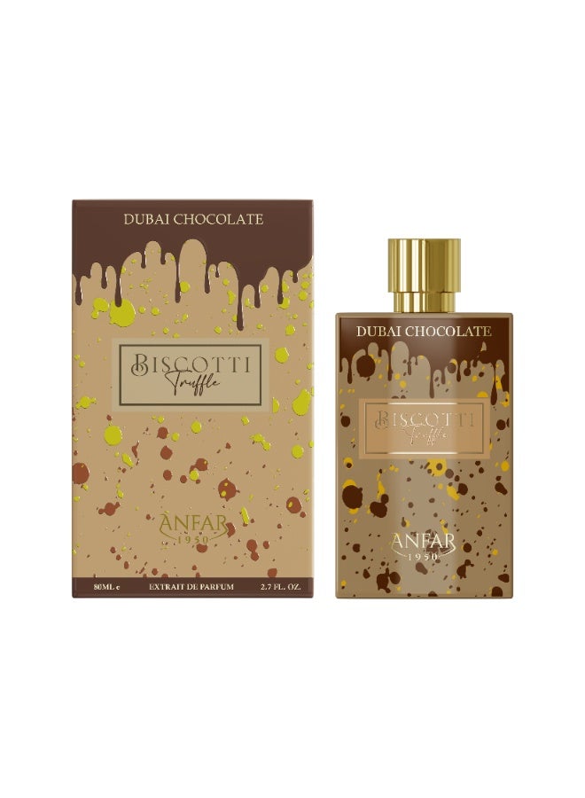 Anfar 1950 Dubai Chocolate Biscotti Truffle Eau de Parfum – Luxurious Long-Lasting Arabian Perfume | Rich Cocoa, Biscotti & Vanilla Notes | Unisex Fragrance Inspired by Dubai Elegance – 100ml - Image 2