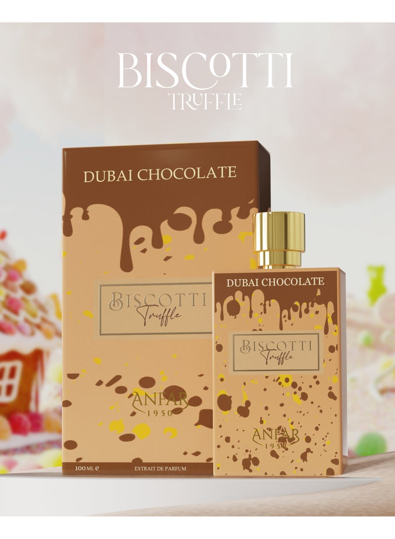 Anfar 1950 Dubai Chocolate Biscotti Truffle Eau de Parfum – Luxurious Long-Lasting Arabian Perfume | Rich Cocoa, Biscotti & Vanilla Notes | Unisex Fragrance Inspired by Dubai Elegance – 100ml - Image 3