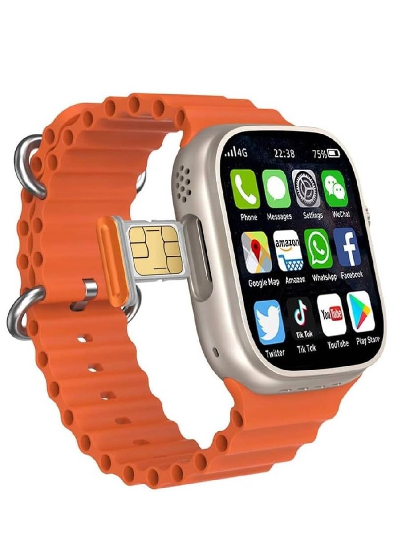 XO Sim Ultraa Smartwatch – 4G/5G Android OS, AMOLED Display, Fitness & Health Tracker, Cellular Connectivity, Social Media Apps  - Image 2