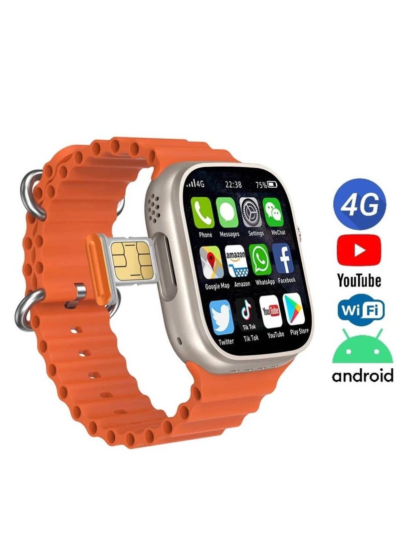 XO Sim Ultraa Smartwatch – 4G/5G Android OS, AMOLED Display, Fitness & Health Tracker, Cellular Connectivity, Social Media Apps  - Image 1