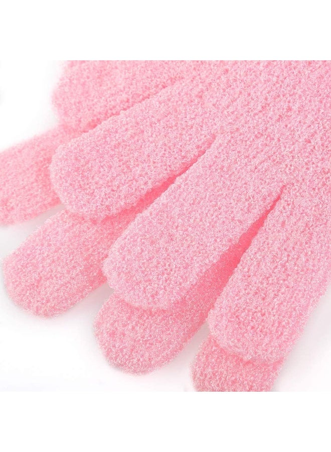 8 Pairs Exfoliating Gloves, Premium Scrubber, Double-Sided Bath Gloves, Body Scrubber, Dead Skin Remover, Bath Accessories for Women and Men (5 Colors) - Image 5