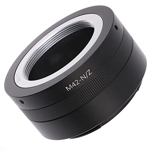 FocusFoto Adapter Ring for M42 42mm Screw Mount Lens to Z-Mount Mirrorless Camera, Compatible with Nikon Z5 Z6 Z7 Z30 Z50 Z6II Z7II Z8 Z9 Zf Zfc Full Frame Mirrorless Camera - Image 1