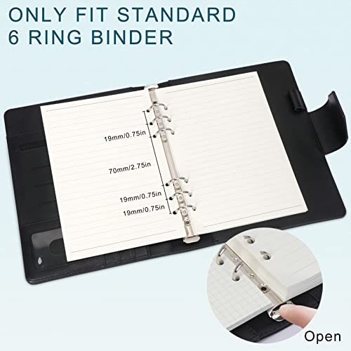 Toplive A5 Refill Paper, [3 Pack] Toplive 100GSM Thick Refillable 6 Hole Filler Inserts - 135 Sheets (270 Pages) for 6 Ring Binder Journal Notebook, Lined - Image 5