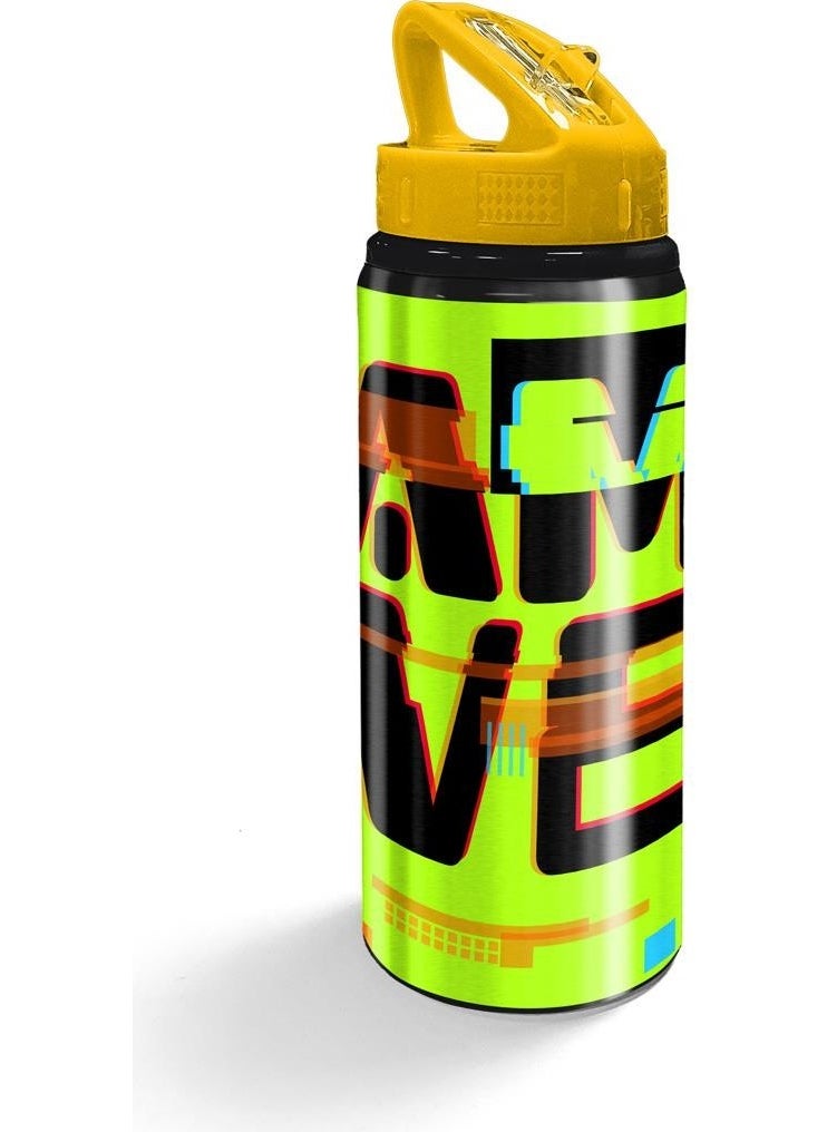 CORAL HIGH - Diffused Flask With Straw Aluminum 600ML 22944 - Image 1