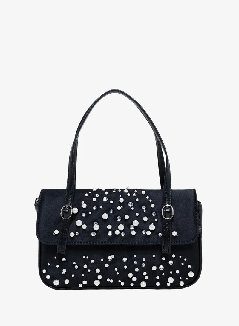 ستيف مادن Steve madden viewz women's black shoulder bag