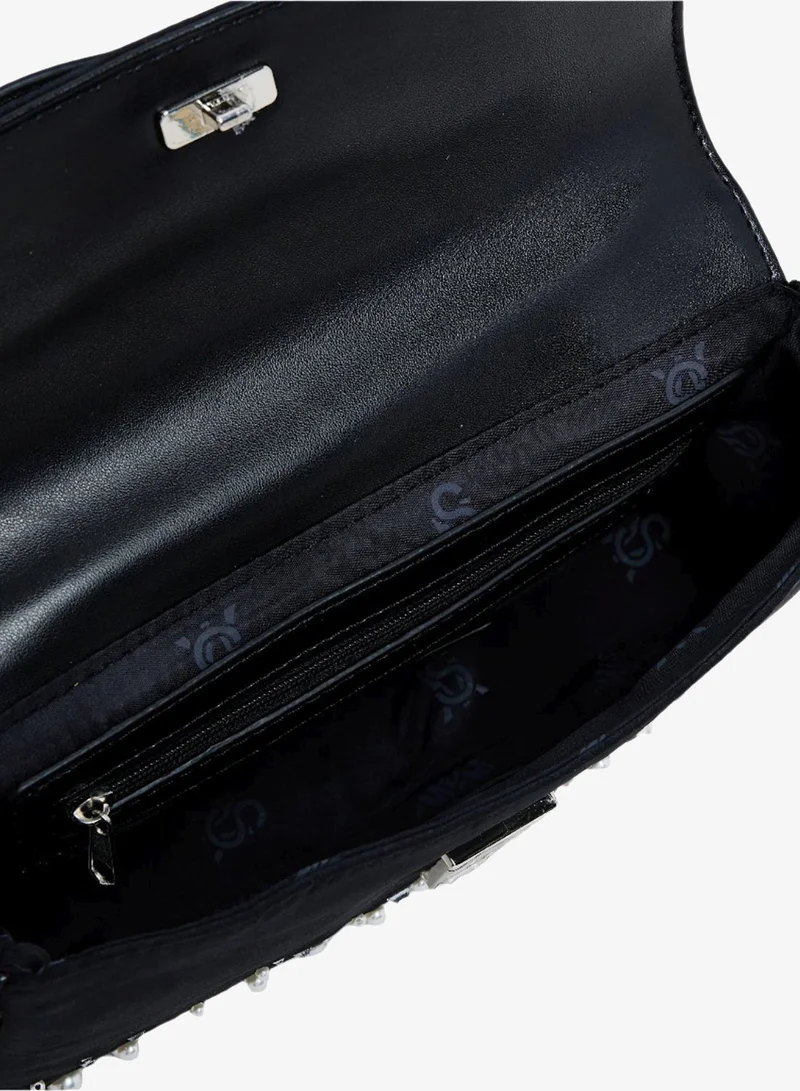 STEVE MADDEN BLACK Steve madden viewz women's black shoulder bag for Women | Best Price UAE
