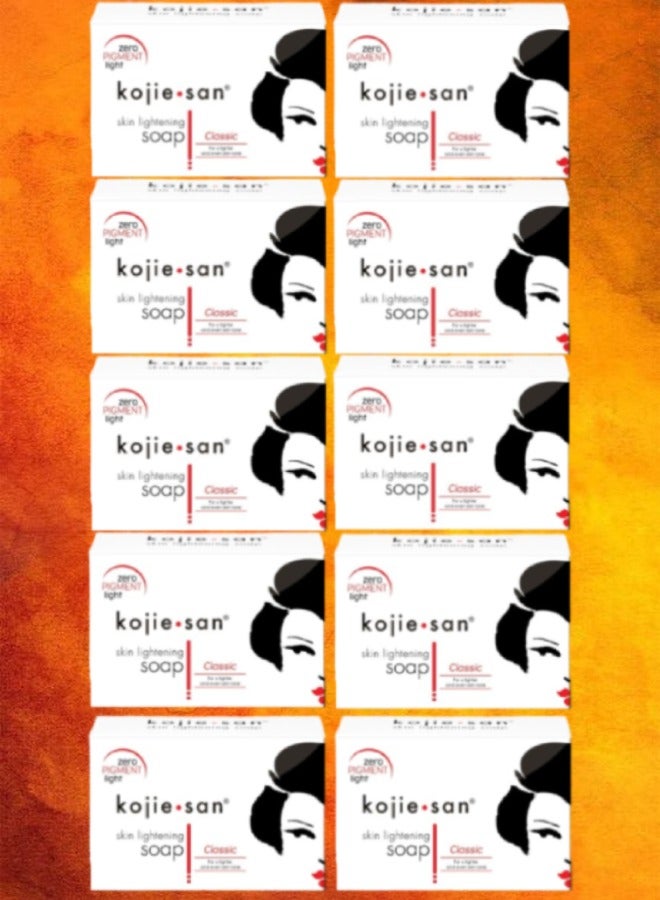 Kojie 10 Pieces Kojie San Skin Lightening Soap Classic 135g - Image 1