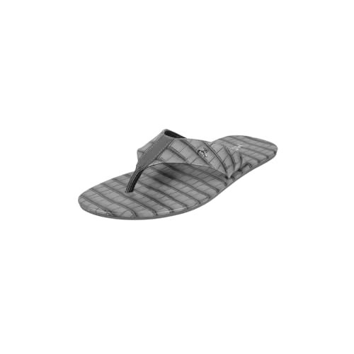 Mochi Men Grey Synthetic Reptile Print Casual Slippers UK/8 EU/42 (16-999) - Image 1