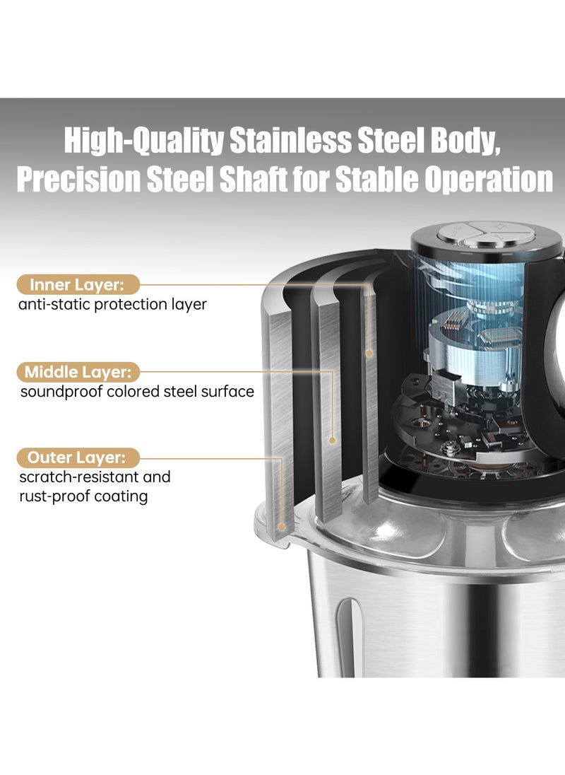Perfin Electric Chopper 5 L 500W Meat Grinder Mincer 3 Speeds Food Processor Multipurpose Food Chopper  - Image 5