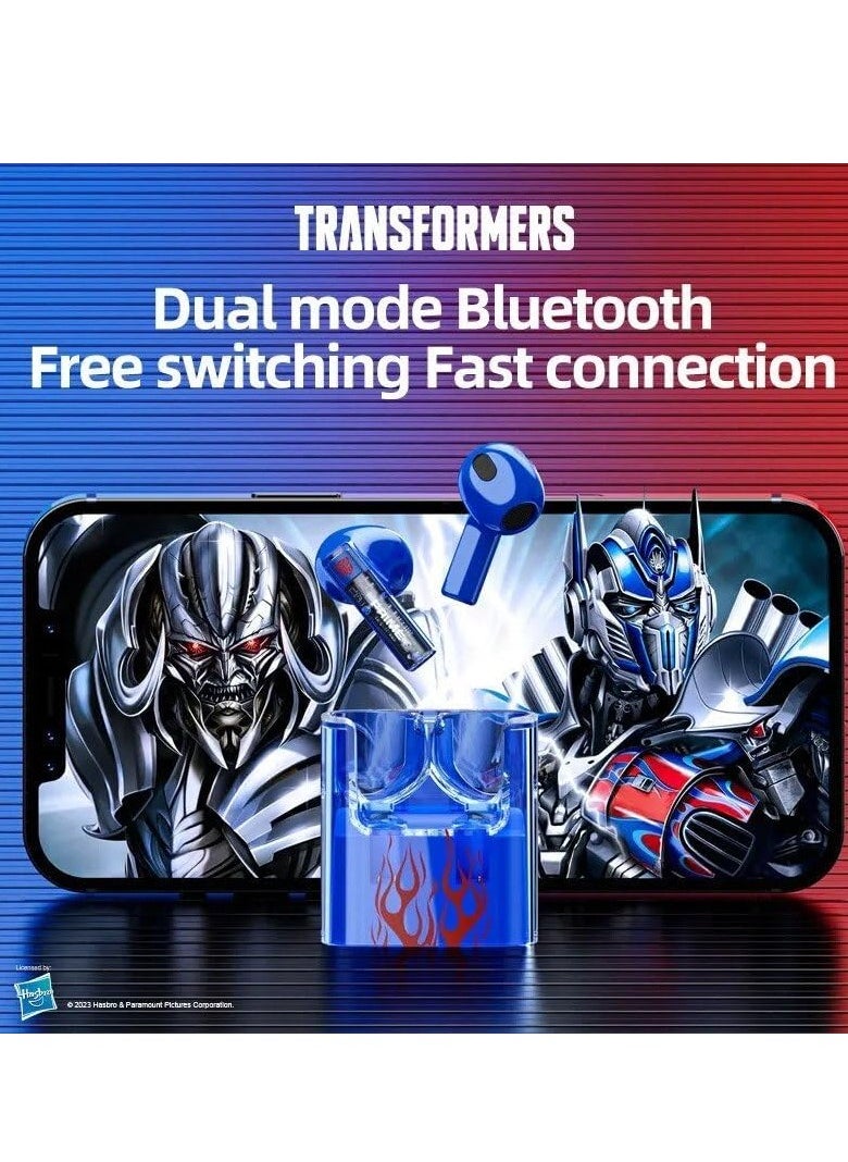 TRANSFORMERS TF-T08 Bluetooth Earbuds, Blue
